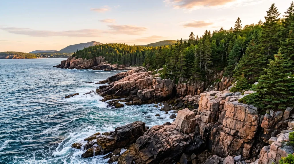 Things to Do in Bar Harbor, Maine 13 Rocky coastline of Acadia National Park near Bar Harbor, Maine