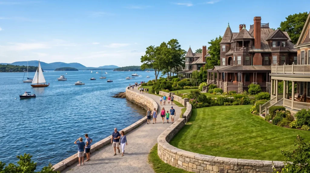 Things to Do in Bar Harbor, Maine 9 Shore Path along the coast in downtown Bar Harbor