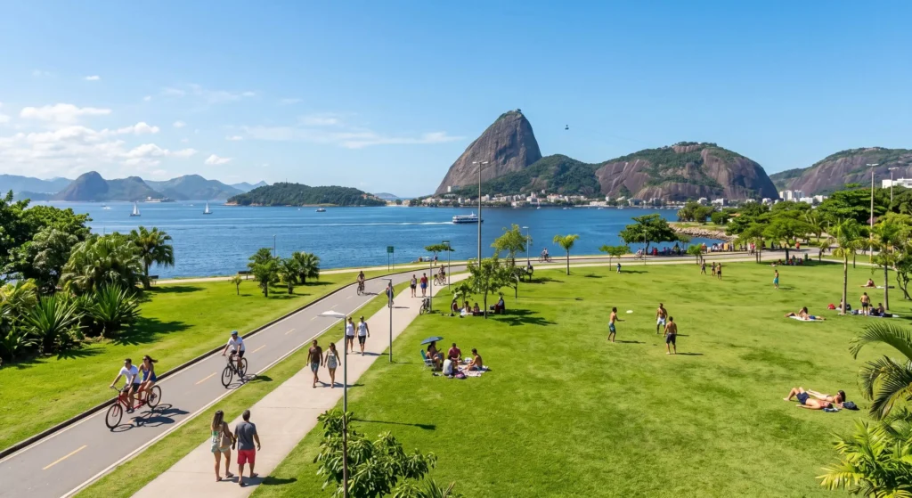 Things to Do in Rio de Janeiro, Brazil 11 Flamengo Park lawns with Sugarloaf Mountain in the background