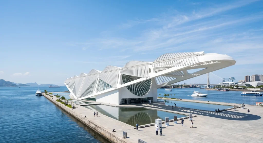Things to Do in Rio de Janeiro, Brazil 8 Museum of Tomorrow building on the waterfront at Pier Mauá