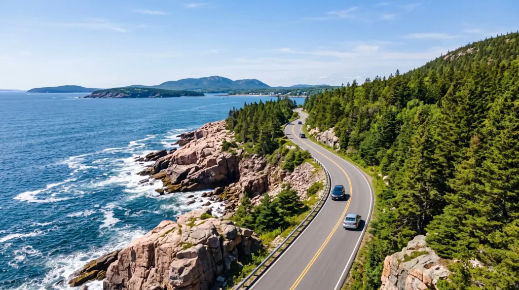 Things to Do in Bar Harbor, Maine 3 Scenic overlook along Park Loop Road in Acadia National Park