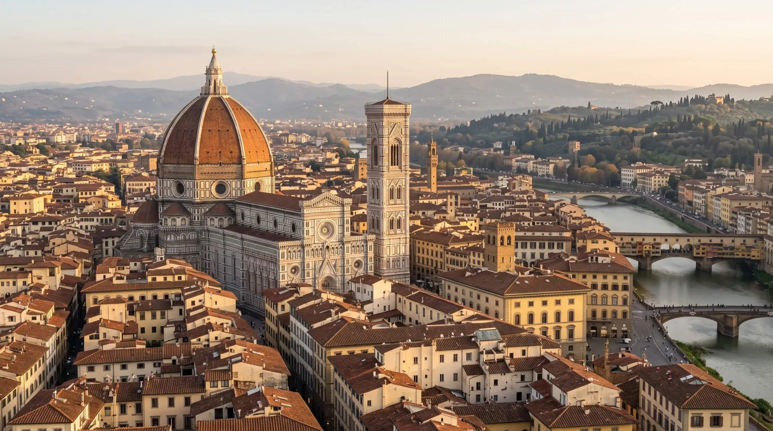 10 days in Italy with the Florence Duomo above Tuscan rooftops