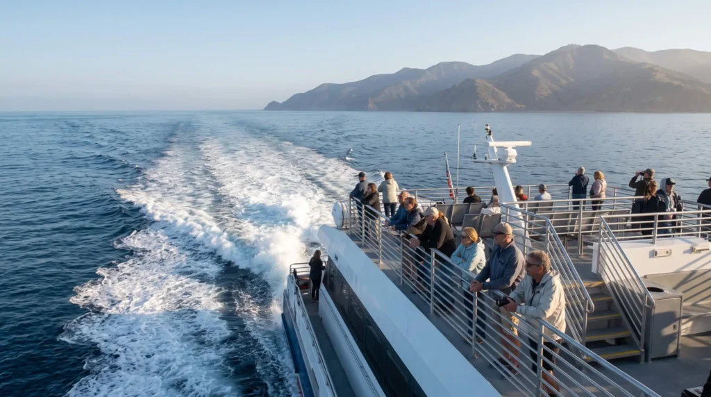 Catalina Island Day Trip and How to Spend Six Hours in Avalon 2 Ferry crossing to Catalina Island