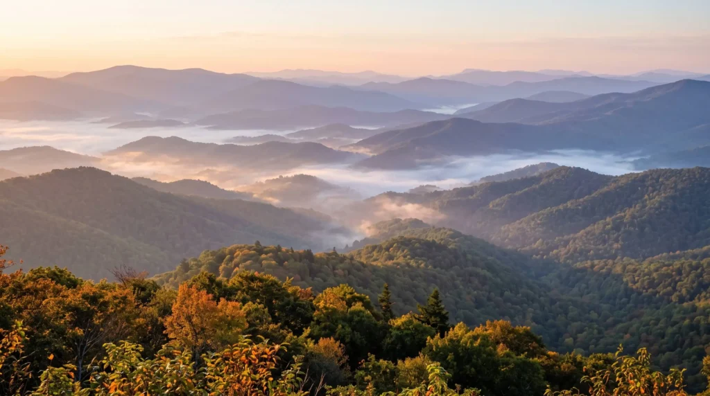 Great Smoky Mountains National Park Things to Do and a Plan That Beats the Traffic 1 Great Smoky Mountains National Park things to do with misty ridgelines at sunrise