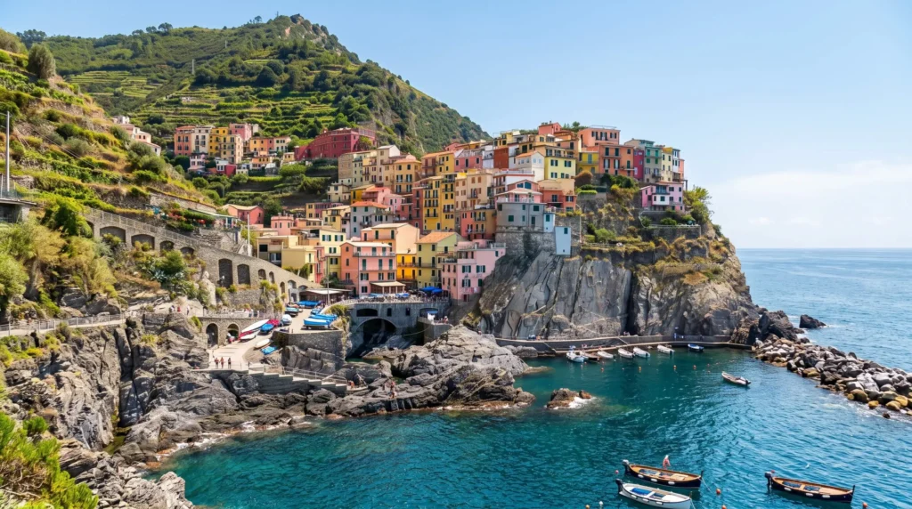 10 Days in Italy by Train Through Rome, Florence and Venice 7 Colorful houses of Cinque Terre above the sea