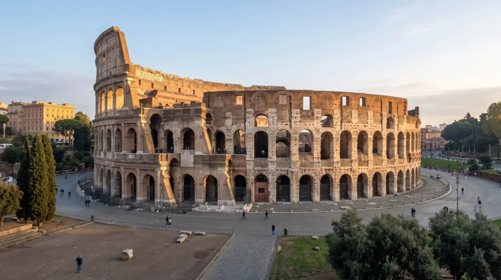 10 Days in Italy by Train Through Rome, Florence and Venice 2 Colosseum in Rome in early morning light