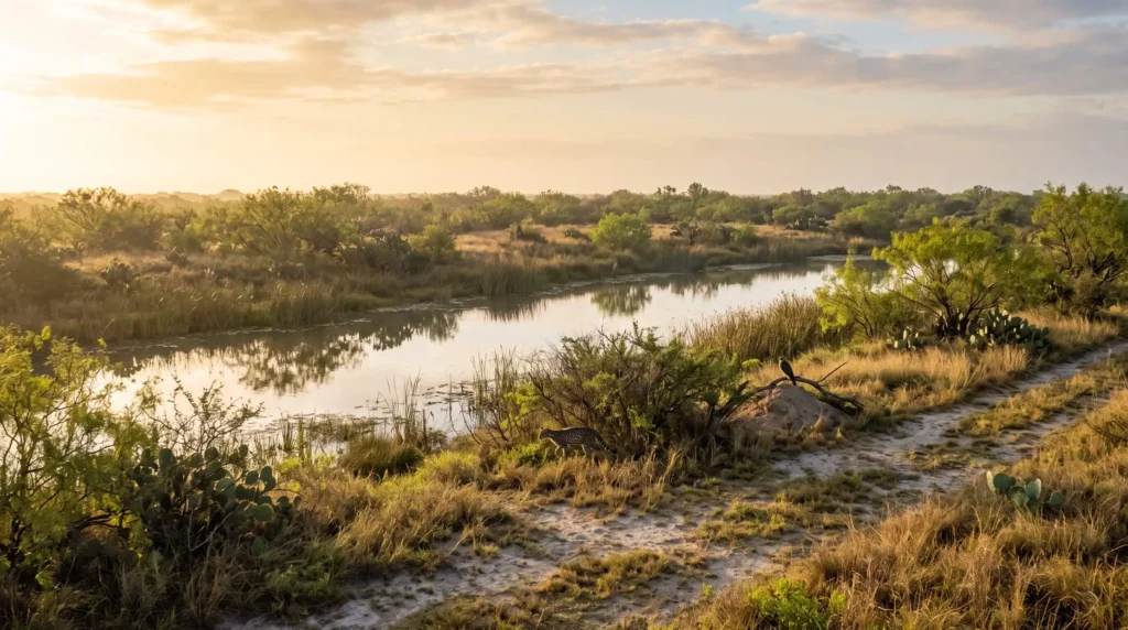 Things to Do in South Padre Island, Texas With Beaches, Birds and Sea Turtles 7 Coastal prairie and a resaca pond at Laguna Atascosa National Wildlife Refuge in Texas