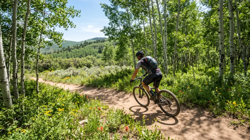 Things to Do in Park City From Main Street to Mountains and Olympic History 5 Mountain biker on a trail above Park City