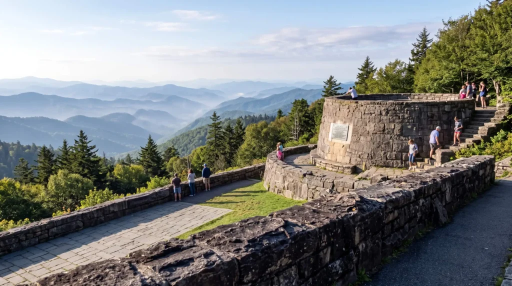 Great Smoky Mountains National Park Things to Do and a Plan That Beats the Traffic 4 Newfound Gap overlook in the Great Smoky Mountains