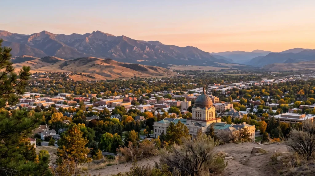 Things to Do in Helena, MT Through Gold Rush History and Mountain Trails 13 Helena, Montana with the state Capitol dome and the Rocky Mountains at golden hour