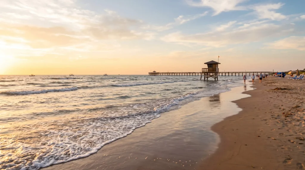 Things to Do in South Padre Island, Texas With Beaches, Birds and Sea Turtles 9 Wide Gulf of Mexico beach with white sand and gentle waves on South Padre Island, Texas