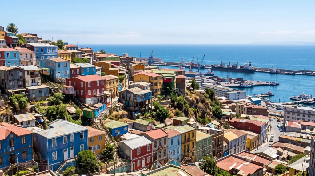 Things to Do in Santiago, Chile Across Hills, Museums and Wine Country 9 Colorful hillside houses above the port of Valparaíso, Chile